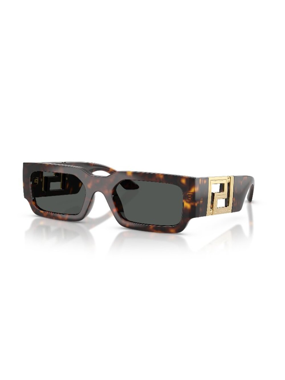 New Versace Men's Sunglasses Havana Grey Lens Injected Frame VE4506U 108 87 54